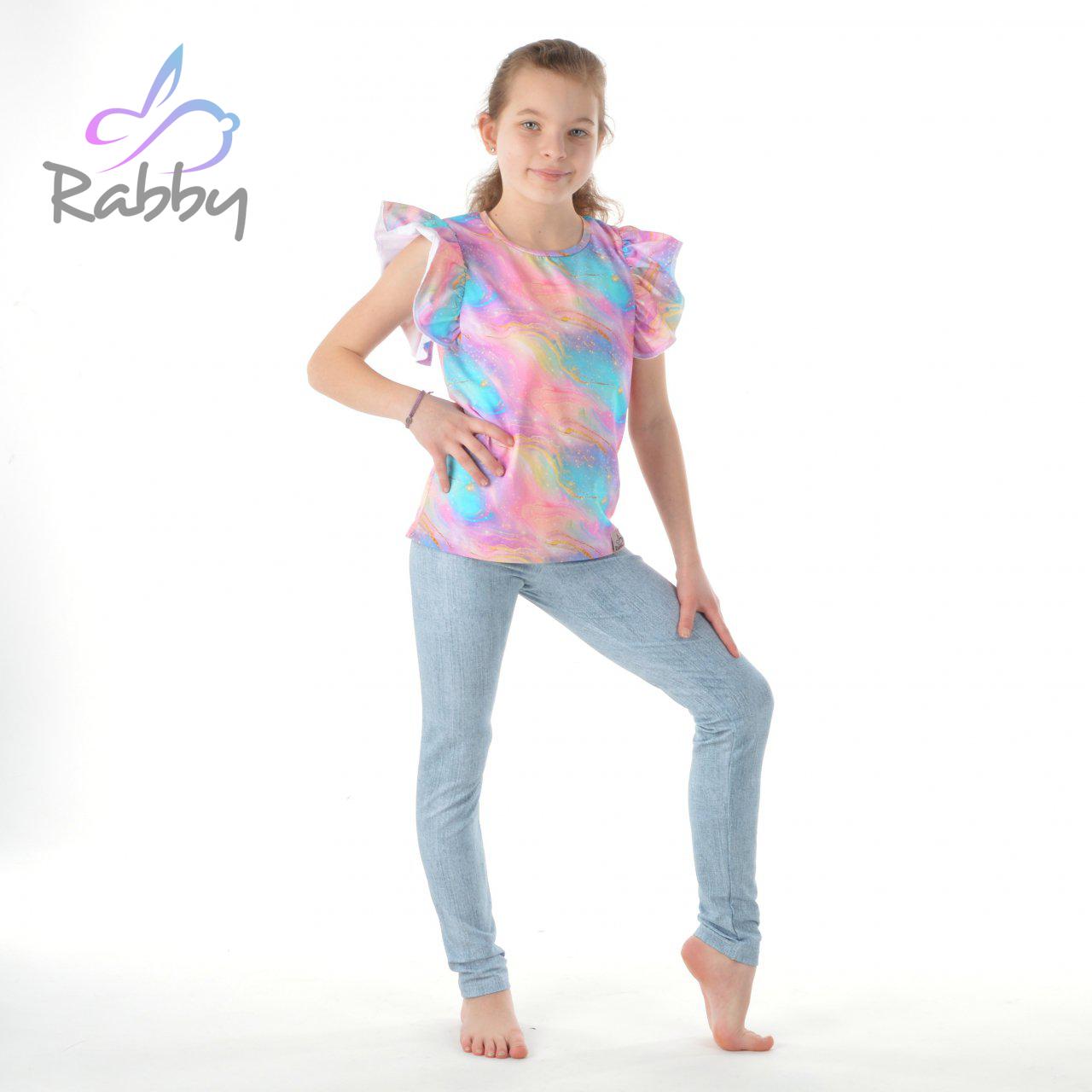 Legíny dívčí jeans vel. 146