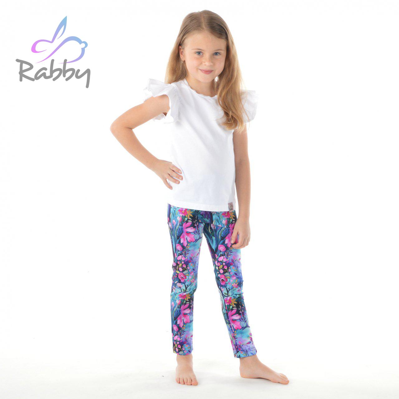 Legíny dívčí rozkvetlý les vel. 116