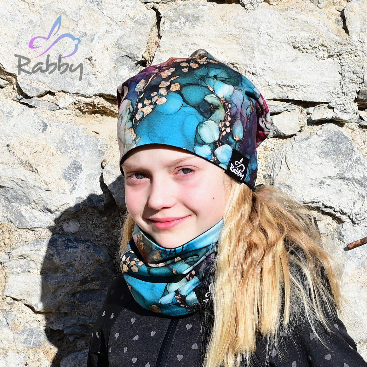 Set homeless čepice a nákrčníku střapce vel. 54 (obvod hlavy 53-56 cm)