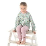 Mikina s oušky kvítka na zelené vel.  98