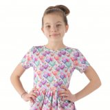 Šaty řasené srdíčka vel.  92