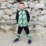 Jarní softshellová bunda kostičky vel. 92