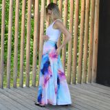 Dámská sukně dlouhá duhový mramor vel. M