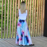 Dámská sukně dlouhá duhový mramor vel. L