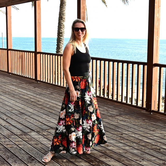 Dámská sukně dlouhá tropická vel. XS