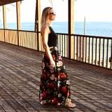 Dámské šaty dlouhé tropické vel. XS