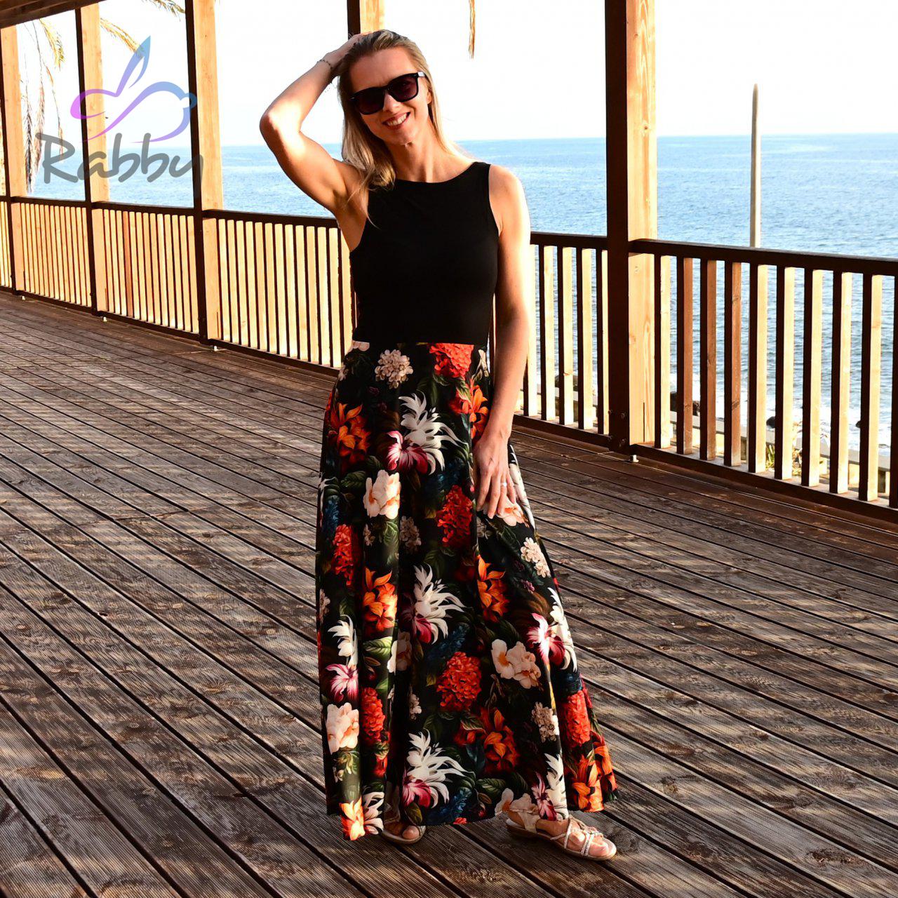 Dámské šaty dlouhé tropické vel. S