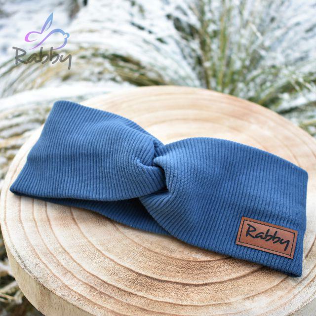 Dámská čelenka překřížená Ottoman denim vel. 57-59