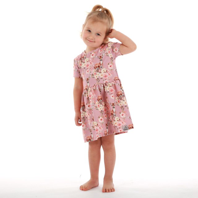 Šaty řasené srnečky vel.  80